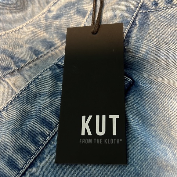 Kut from the Kloth Trouser Medium Blue Slit hem Jean - Picture 7 of 10